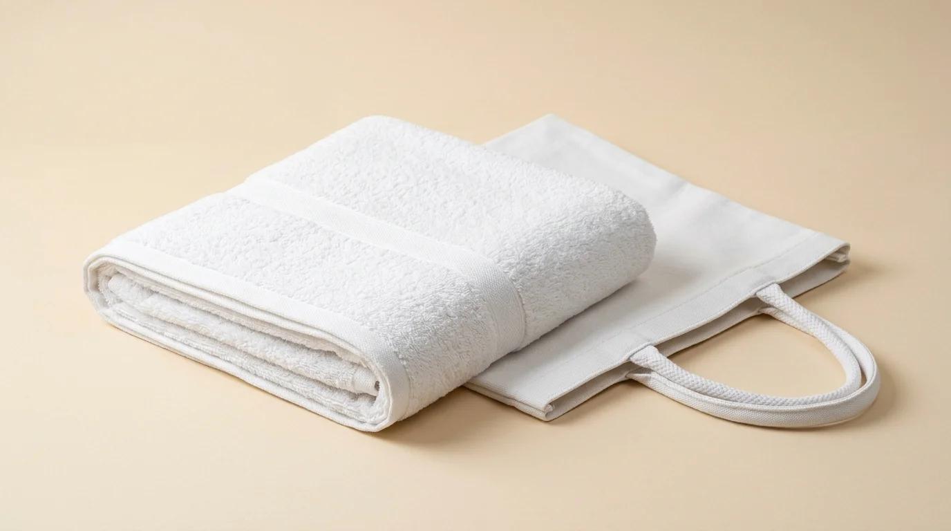 Havuz Başı Havlu Seti (Havlu + Çanta), 600 g/m² — otel spa tekstili