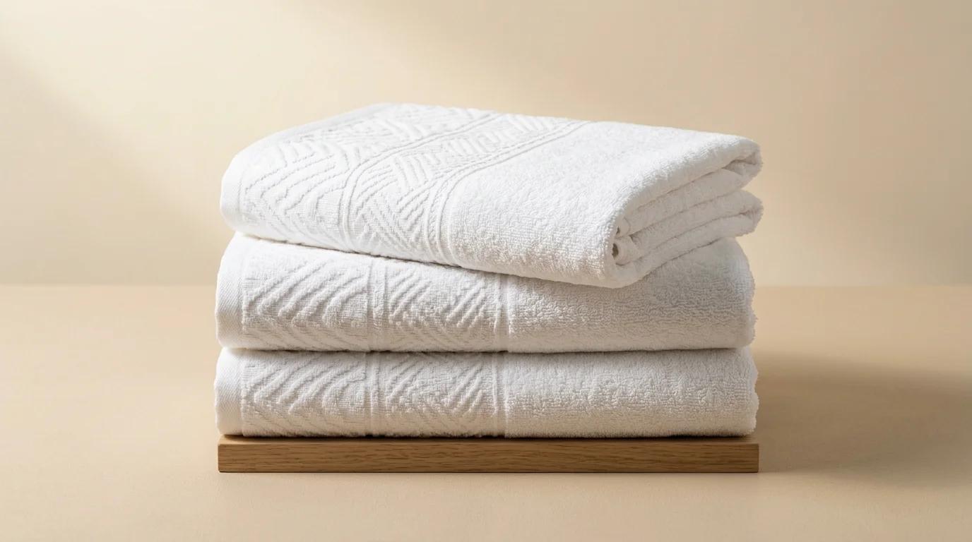 Jakarlı Logo Plaj Havlusu Premium, 700 g/m² — otel spa tekstili