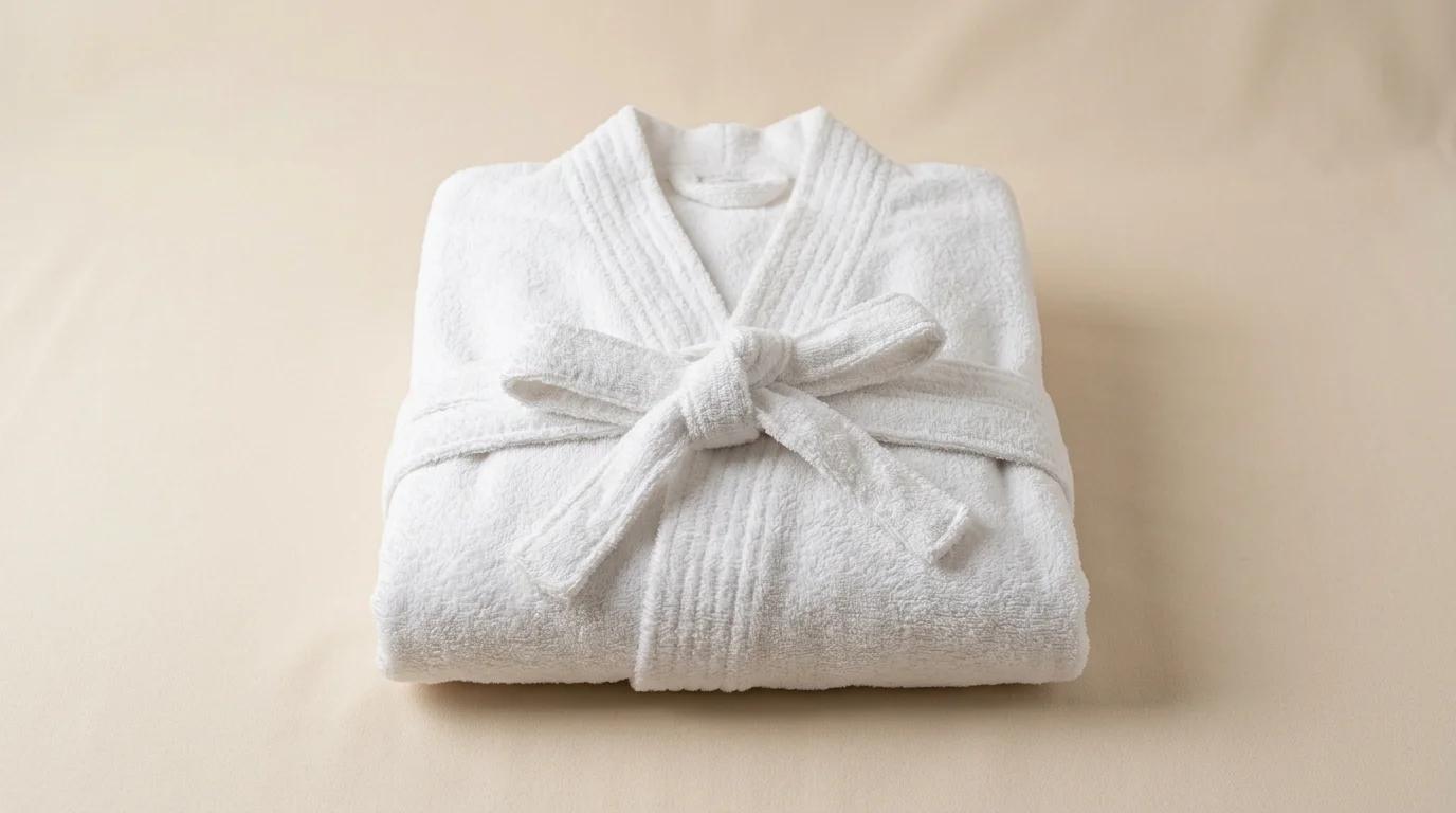 Terry Bornoz 300 GSM Ekonomi Kimono Yaka, 300 g/m² — otel bornozlar