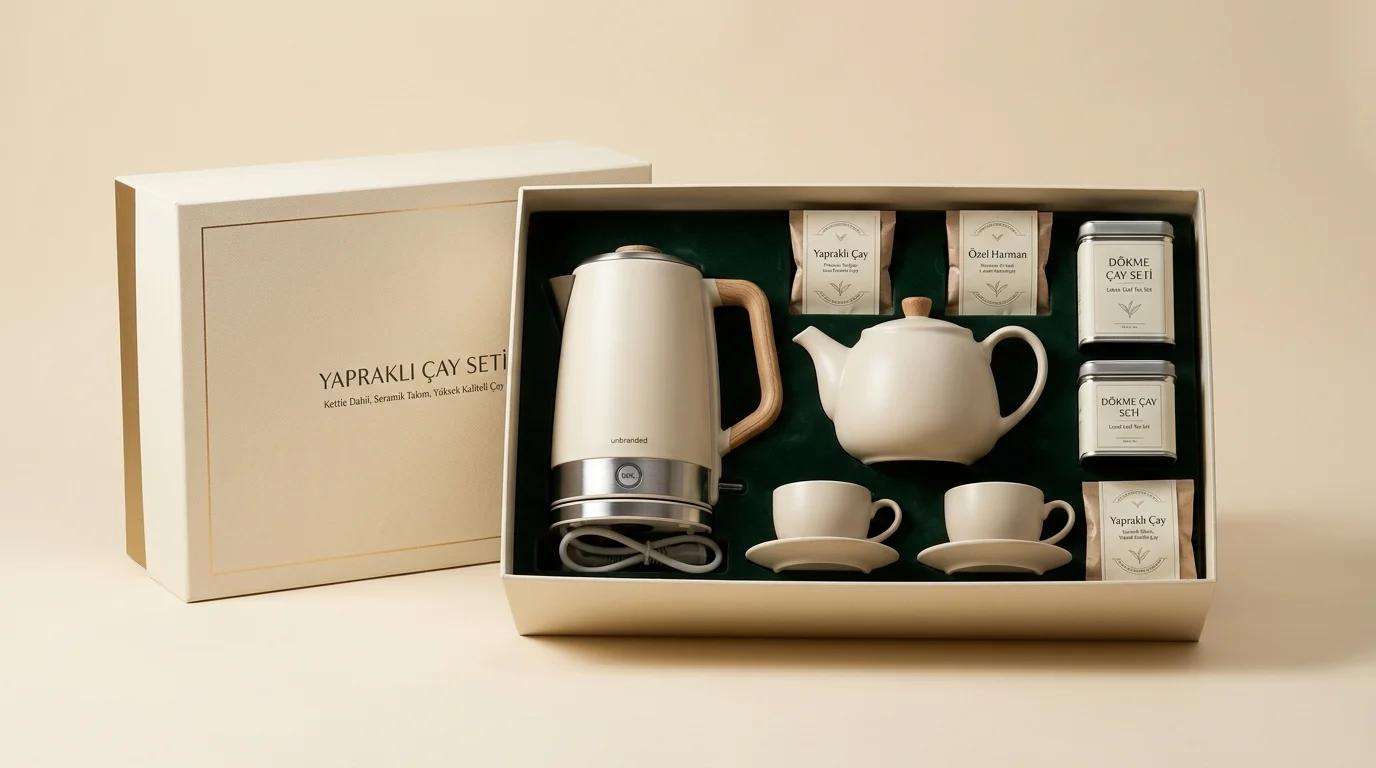 4 Yapraklı Çay Seti (Kettle Dahil) — otel oda ikram