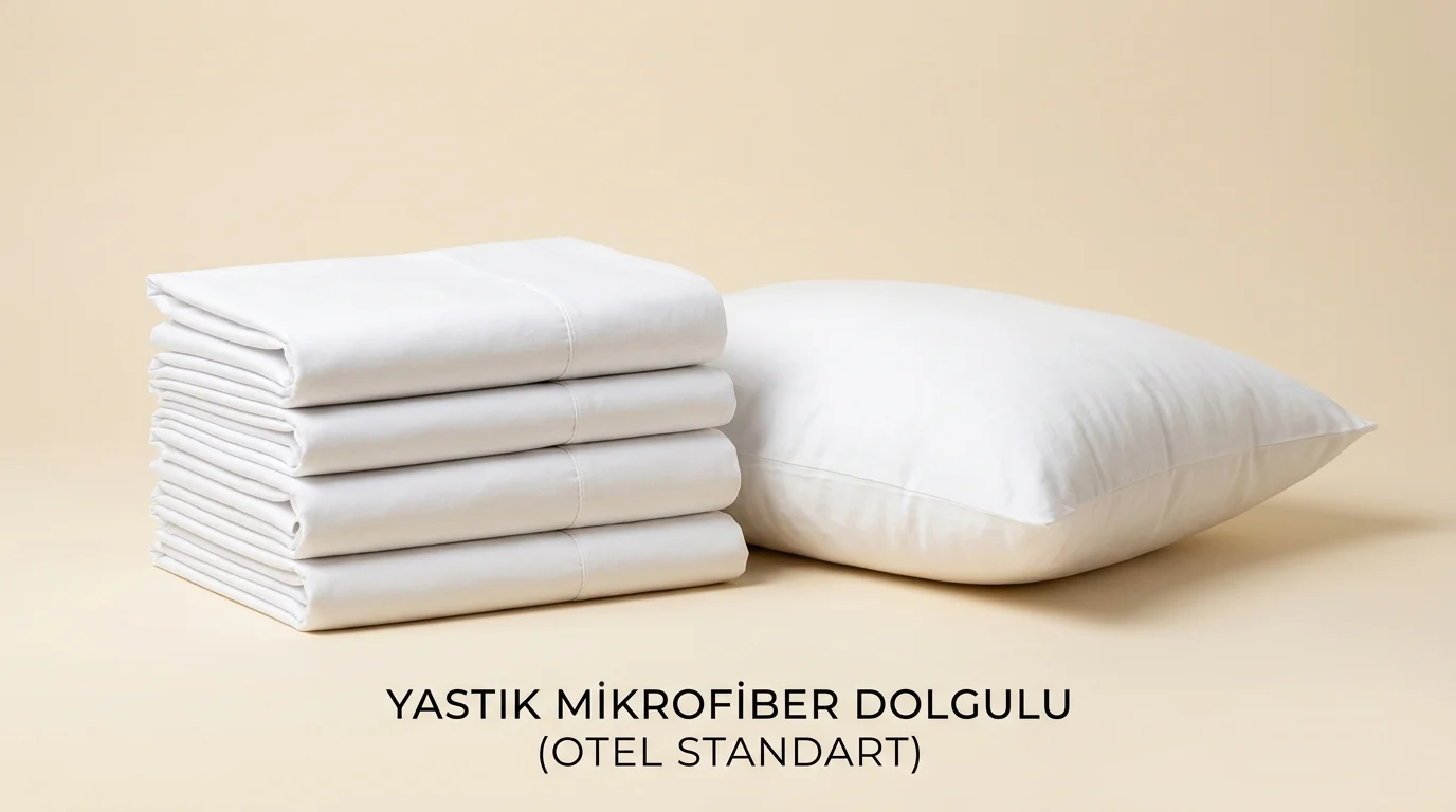 Yastık Mikrofiber Dolgulu (Otel Standart) - otel yatak tekstili toptan tedarik